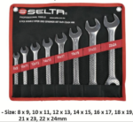 8 Pcs Double Open End Spanner Set