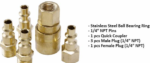 5pcs Brass Quick Coupler Connector Set