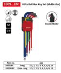 9 Pcs Ball Hex Key Set