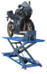Motorcycle scissor lift On ground