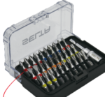 31 Pcs 1/4” Dr. Torsion Color Bits Set