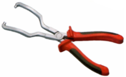 Removal pliers for petrol pipe joints