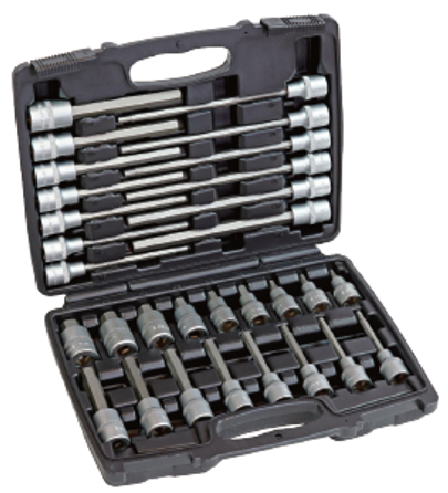 OEMTOOLS Innensechskant-Steckschlüssel 12 Mm – Metrisch, Mit Antrieb, S2 Stahl | Chrom-Veredelung, Rutschfester Griff