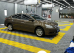 car workshop floor granting 3 cm high  GRAY