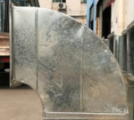 90 degree exhausts pipe