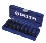 8 Pcs 1/2” Dr. Impact Hex Bit