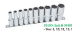 10PCS 1/2" Dr. Deep socket set 12PT