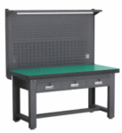 Flat three drawing double hanging plate table